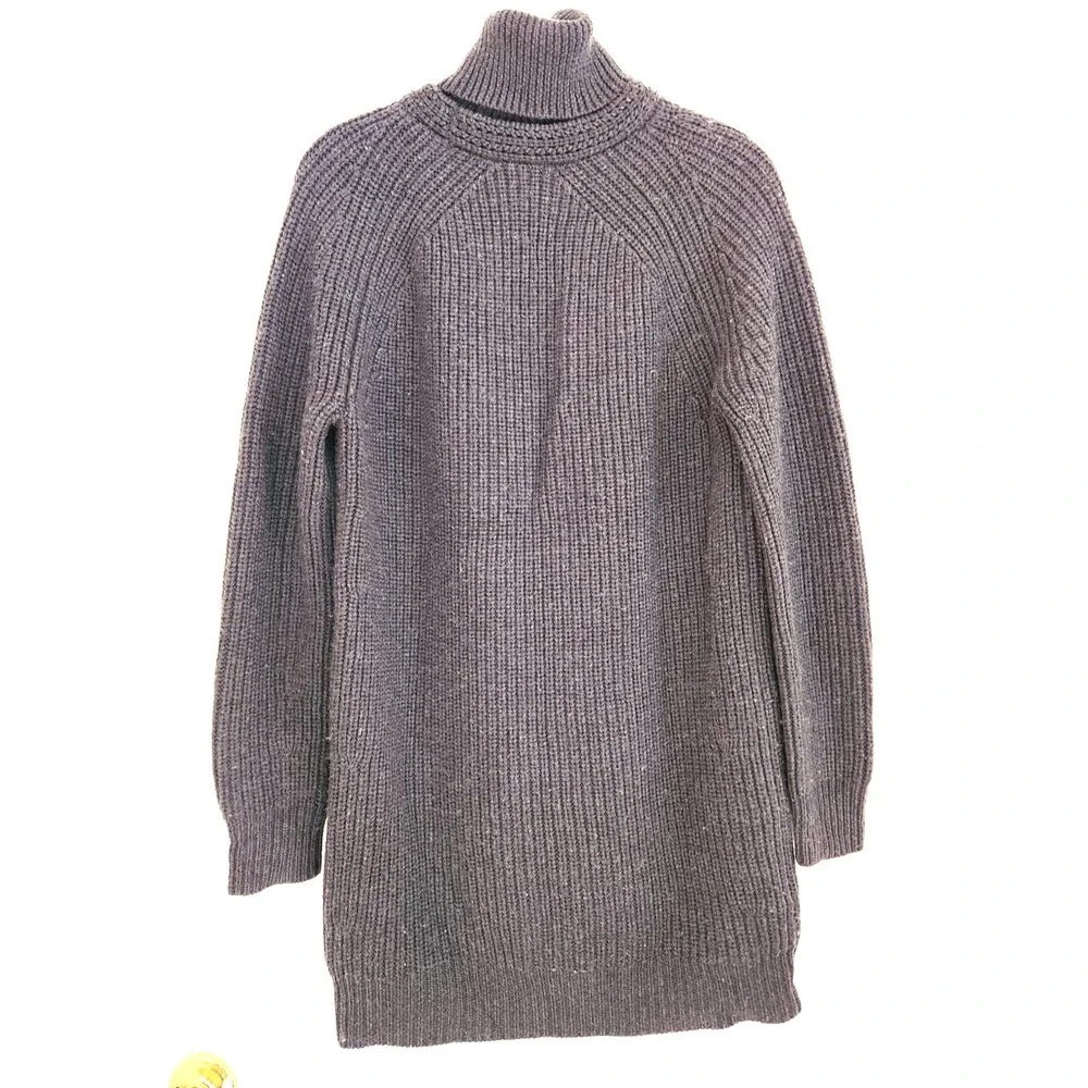 Tory Burch Trudy Chain Gray Embellished Merino Sweater Women's Sz Small  READ